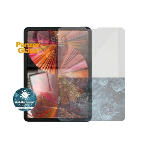Szkło hartowane PanzerGlass Super+ Apple iPad Air 10.9 2020/2022 (4, 5 gen) / iPad Pro 11 2018/2020/2021 (1, 2, 3 gen) / iPad Air 11 2024 (6. generacji) Case Friendly, Antibacterial