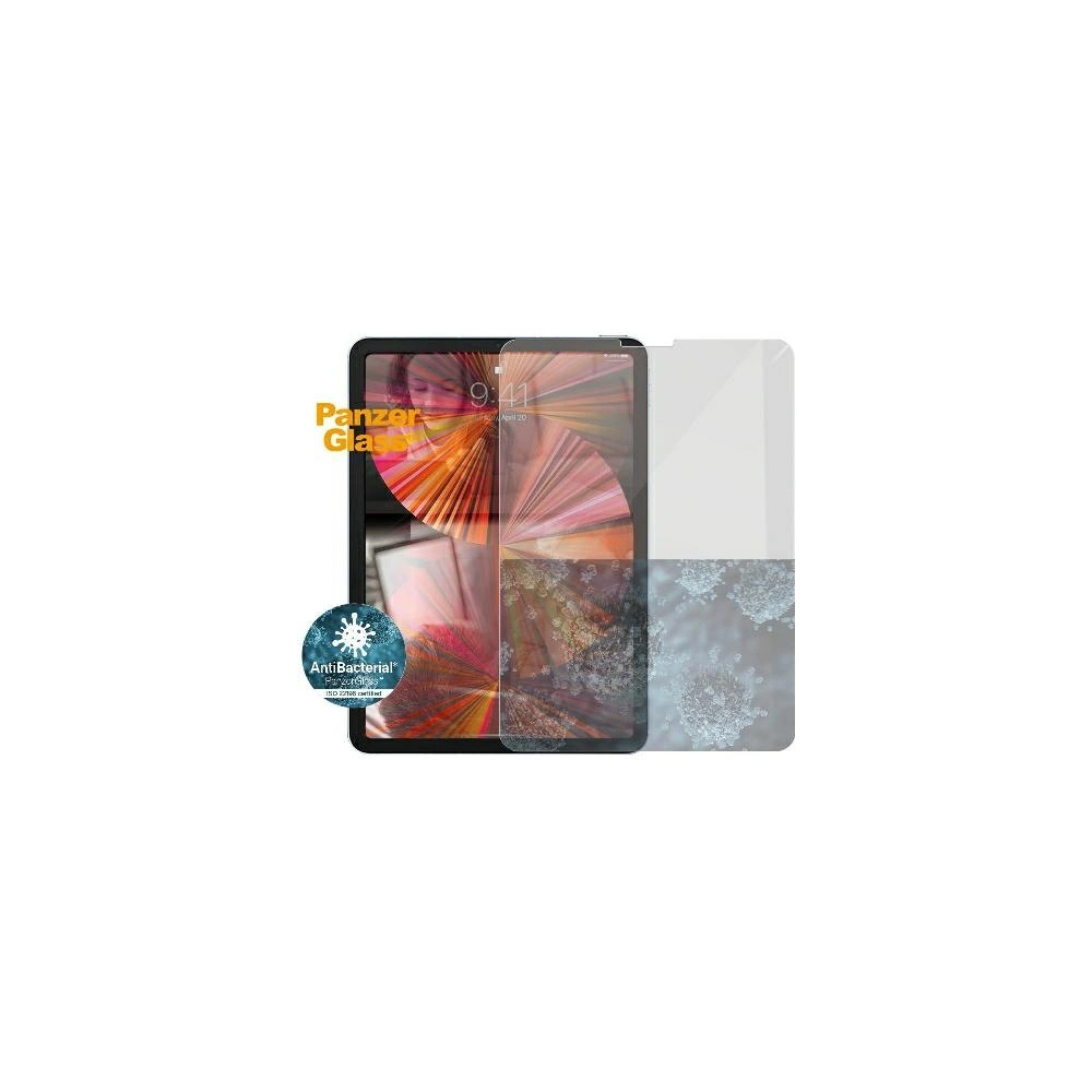 Hurtownia GSM - Gehärtetes Glas PanzerGlass Super+ Apple iPad Air 10.9 2020/2022 (4., 5. Gen) / iPad Pro 11 2018/2020/2021 (1., 2., 3. Gen) / iPad Air 11 2024 (6. Generation) Case Friendly, Antibakteriell - PZG335 - {ean13} - Hurt