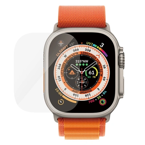 Szkło hartowane PanzerGlass Ultra-Wide Fit Apple Watch Ultra 49mm Screen Protection Platinium Strength 3680