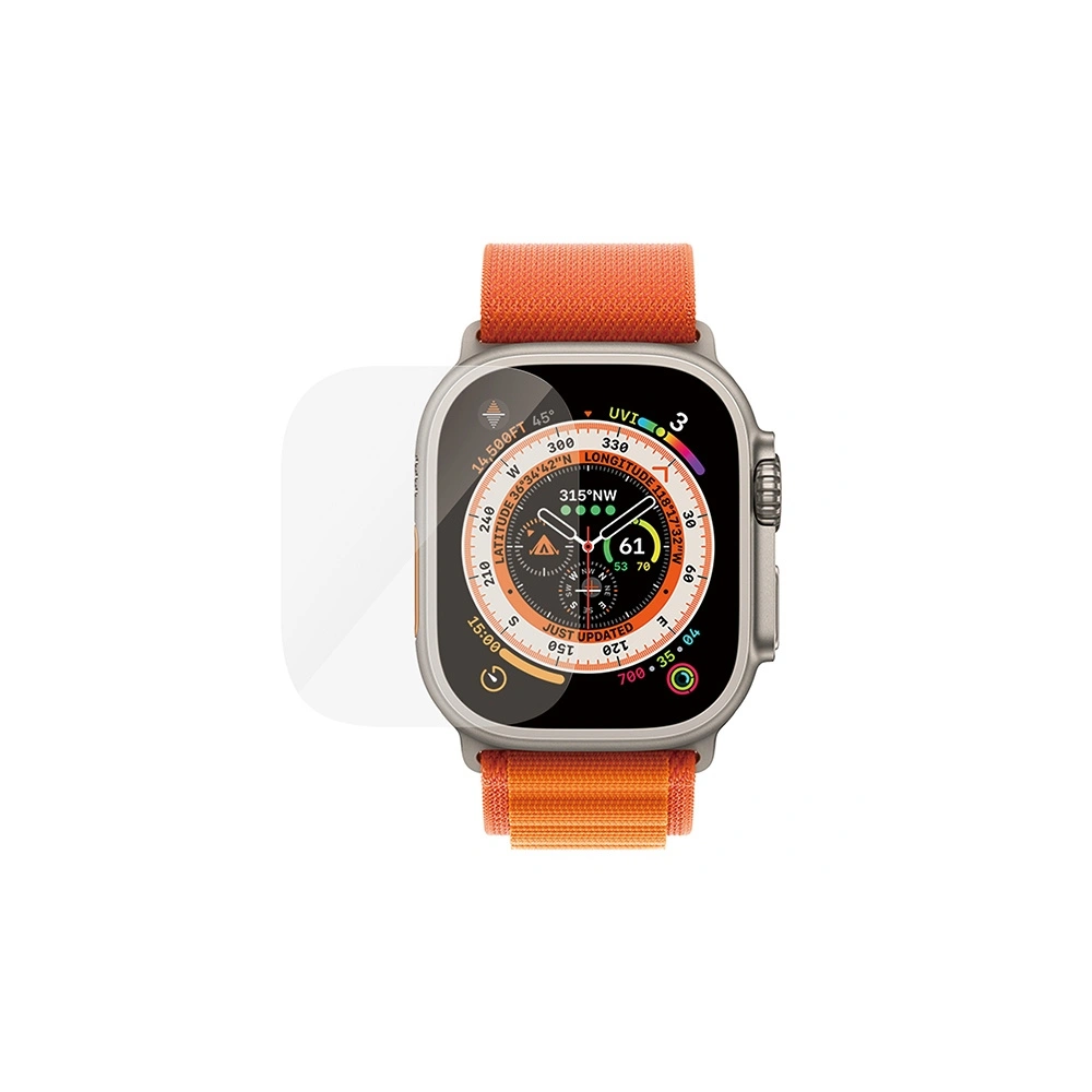 Hurtownia GSM - Edzett üveg PanzerGlass Ultra-Wide Fit Apple Watch Ultra 49mm Képernyővédő Platina Erősség 3680 - PZG336 - {ean13} - Hurt