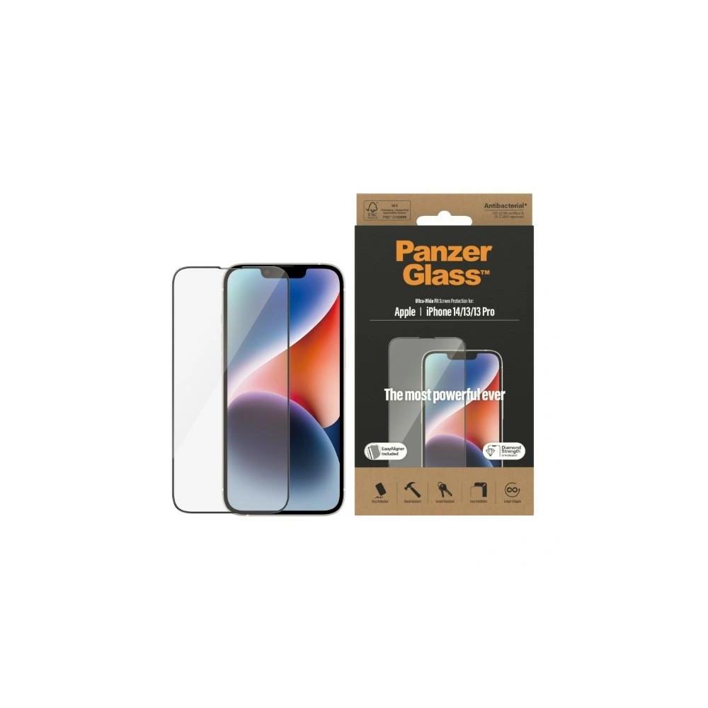Hurtownia GSM - Szkło hartowane PanzerGlass Ultra-Wide Fit Apple iPhone 14/13/13 Pro Privacy Screen Protection Antibacterial Easy Aligner Included P2783 - PZG338 - {ean13} - Hurt