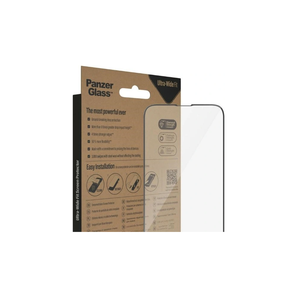 Wholesale PanzerGlass Ultra-Wide Fit Apple iPhone 14/13/13 Pro Screen Protection Antibacterial 2771 - PZG340 - {ean13} - Hurt