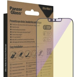 Wholesale PanzerGlass Ultra-Wide Fit Apple iPhone 14/13/13 Pro Screen Protection Antibacterial EasyAligner Anti-blue light 2791 - PZG342 - {ean13} - Hurt