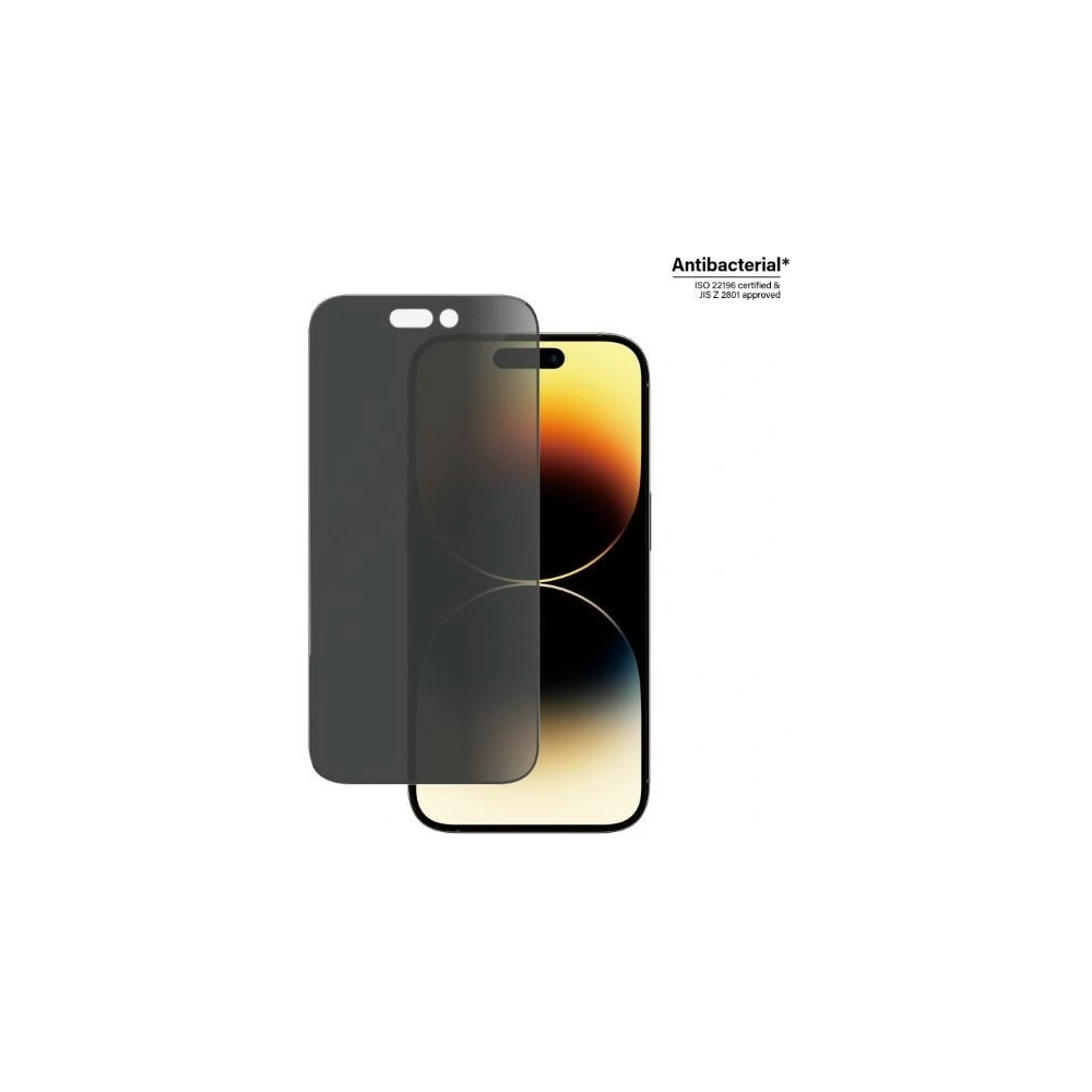 Hurtownia GSM - Sticlă securizată PanzerGlass Ultra-Wide Fit Apple iPhone 14 Pro Protecție Ecran Privacy Antibacteriană P2772 - PZG345 - {ean13} - Hurt