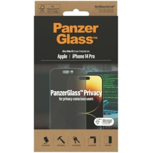 Hurtownia GSM - Sticlă securizată PanzerGlass Ultra-Wide Fit Apple iPhone 14 Pro Protecție Ecran Privacy Antibacteriană P2772 - PZG345 - {ean13} - Hurt
