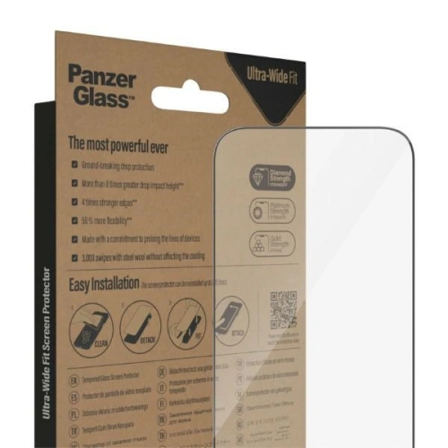 Szkło hartowane PanzerGlass Ultra-Wide Fit Apple iPhone 14 Pro Screen Protection Antibacterial 2772