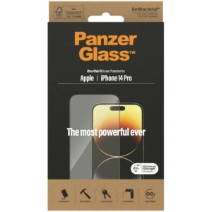 Hurtownia GSM - Sticlă securizată PanzerGlass Ultra-Wide Fit Apple iPhone 14 Pro Protecție pentru Ecran Antibacterian 2772 - PZG346 - {ean13} - Hurt