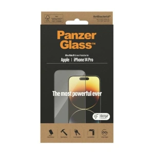 Szkło hartowane PanzerGlass Ultra-Wide Fit Apple iPhone 14 Pro Screen Protection Antibacterial 2772