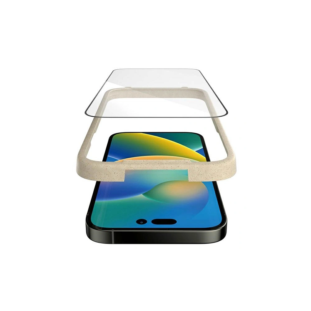 Hurtownia GSM - Sticlă securizată PanzerGlass Ultra-Wide Fit Apple iPhone 14 Pro Protecție pentru ecran Antibacterian Alinier ușor inclus 2784 - PZG347 - {ean13} - Hurt