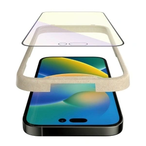 Hurtownia GSM - Sticlă întărită PanzerGlass Ultra-Wide Fit Apple iPhone 14 Pro Protecție pentru Ecran Antibacterian Include Aliniator Ușor Anti-lumină albastră 2792 - PZG348 - {ean13} - Hurt