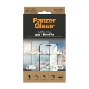 Hurtownia GSM - Sticlă securizată PanzerGlass Ultra-Wide Fit Apple iPhone 14 Pro Protecție pentru Ecran Anti-reflexie Antibacteriană Aliniere Ușoară Inclusă 2788 - PZG349 - {ean13} - Hurt
