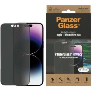 Hurtownia GSM - Gehärtetes Glas PanzerGlass Ultra-Wide Fit Apple iPhone 14 Pro Max Datenschutzbildschirm Schutz Antibakteriell P2774 - PZG351 - {ean13} - Hurt