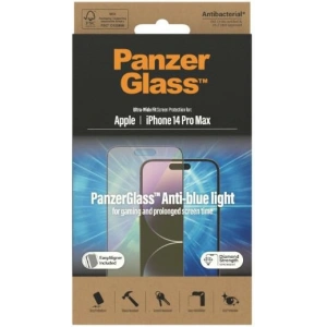 PanzerGlass Ultra-Wide Fit Apple iPhone 14 Pro Max Screen Protection Antibacterial EasyAligner Anti-blue light 2794
