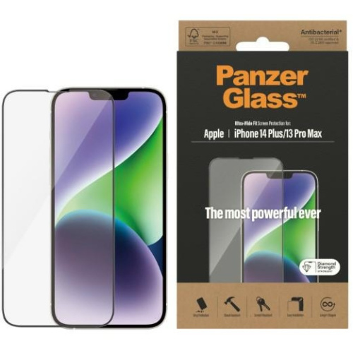 Hurtownia PanzerGlass - 5711724027734 - PZG358 - Szkło hartowane PanzerGlass Ultra-Wide Fit Apple iPhone iPhone 14 Plus / 15 Plus Screen Protection Antibacterial 2773 - B2B homescreen