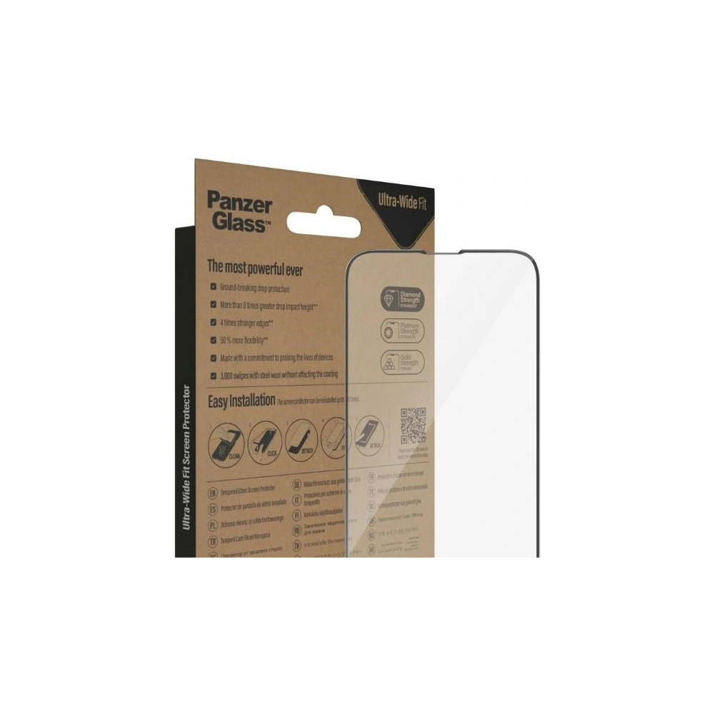 Wholesale PanzerGlass Ultra-Wide Fit Apple iPhone 14 Plus / 15 Plus Screen Protection Antibacterial EasyAligner 2785 - PZG359 - {ean13} - Hurt