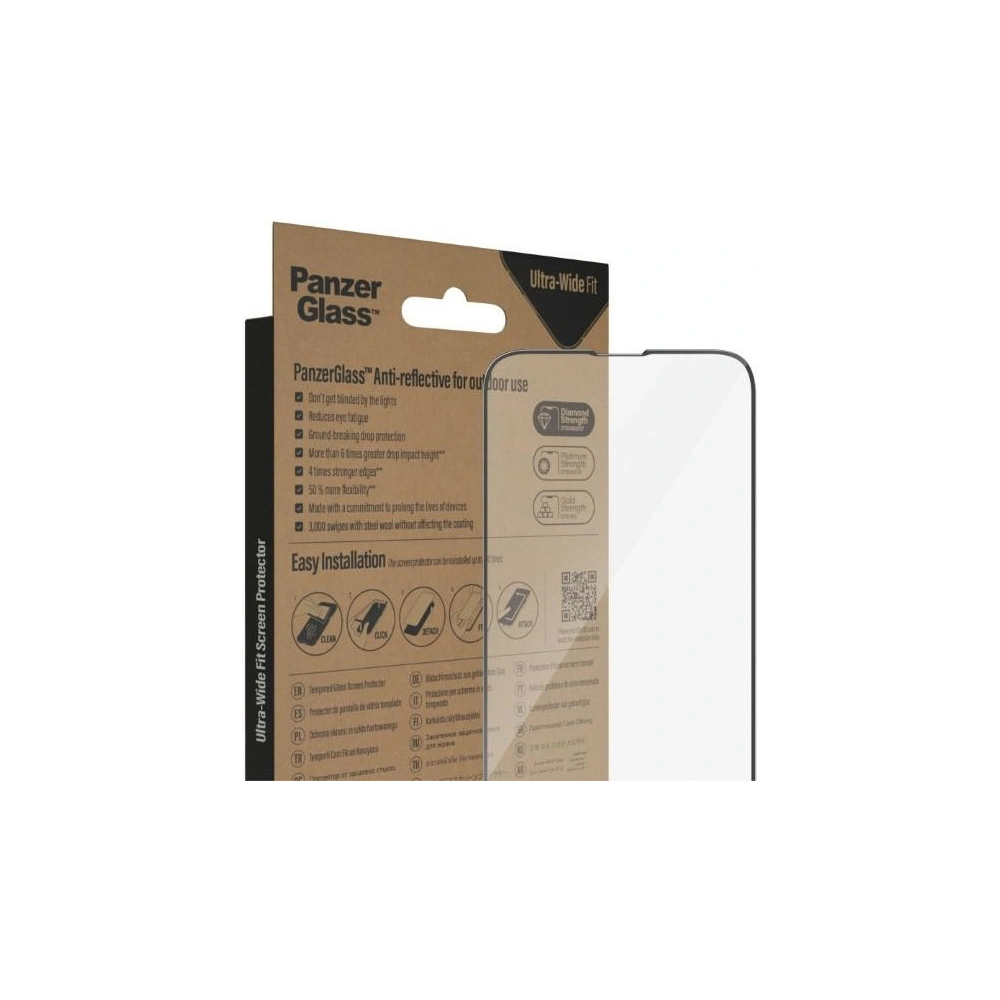 Wholesale PanzerGlass Ultra-Wide Fit Apple iPhone 14 Plus / 15 Plus Screen Protection Anti-reflective Antibacterial EasyAligner 2789 - PZG361 - {ean13} - Hurt