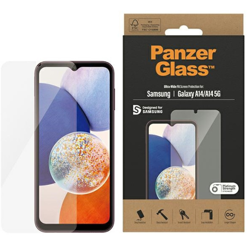 PanzerGlass Distributor - 5711724073212 - PZG366 - PanzerGlass Ultra-Wide Fit Samsung Galaxy A14 Screen Protection 7321 - B2B homescreen