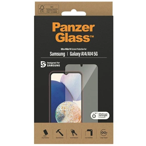 Szkło hartowane PanzerGlass Ultra-Wide Fit Samsung Galaxy A14 Screen Protection 7321