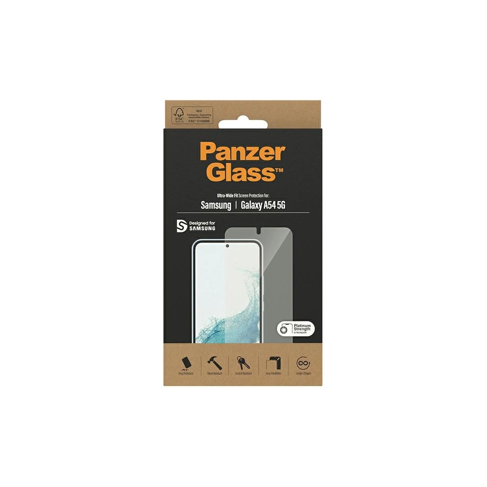 Hurtownia GSM - Edzett üveg PanzerGlass Ultra-Wide Fit Samsung Galaxy A54 5G Képernyővédő 7328 - PZG368 - {ean13} - Hurt