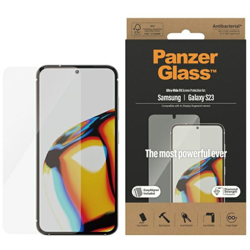 PanzerGlass Distributor - 5711724073151 - PZG369 - PanzerGlass Ultra-Wide Fit Samsung Galaxy S23 Screen Protection 7315 EasyAligner - B2B homescreen