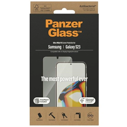 Szkło hartowane PanzerGlass Ultra-Wide Fit Samsung Galaxy S23 Screen Protection 7315 z aplikatorem