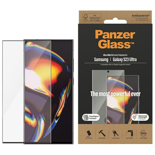 PanzerGlass Distributor - 5711724073175 - PZG371 - PanzerGlass Ultra-Wide Fit Samsung Galaxy S23 Ultra Screen Protection 7317 EasyAligner - B2B homescreen
