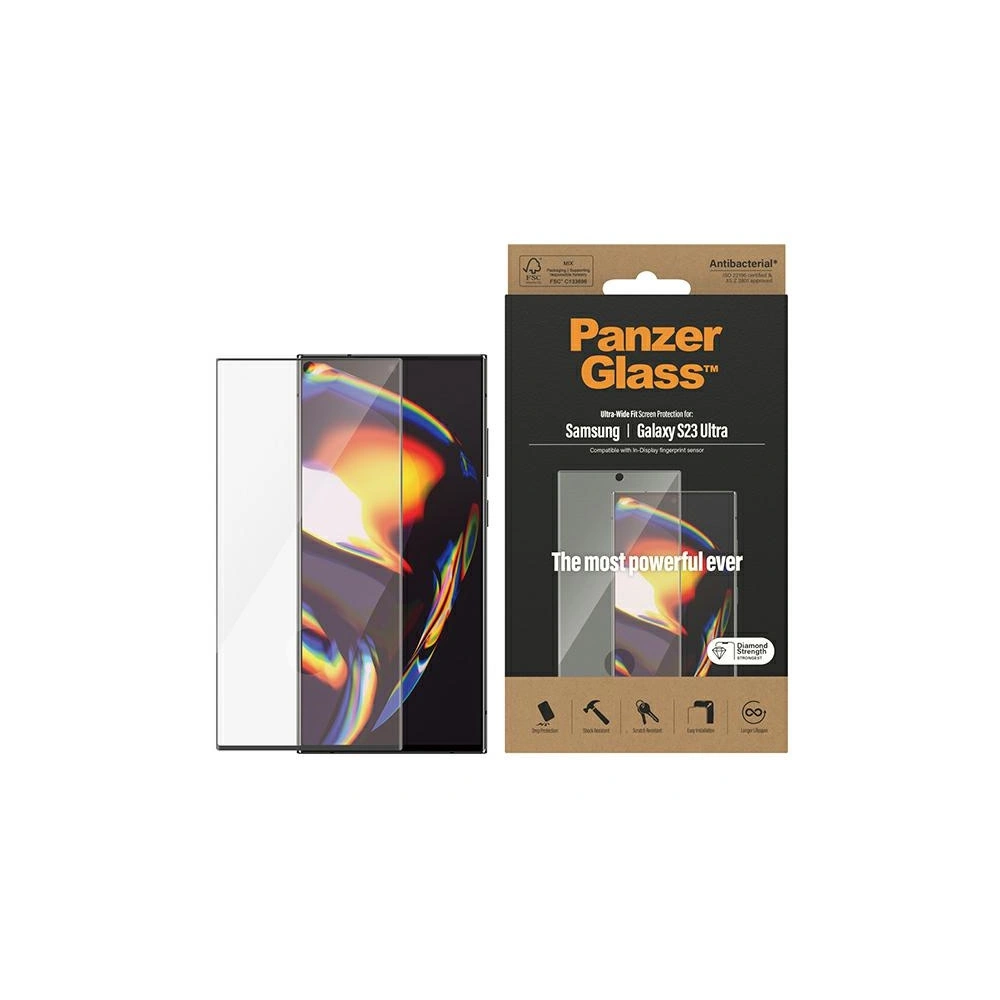 Wholesale PanzerGlass Ultra-Wide Fit Samsung Galaxy S23 Ultra Screen Protection 7324 - PZG372 - {ean13} - Hurt