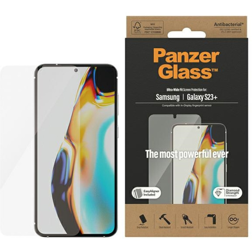 PanzerGlass Distributor - 5711724073168 - PZG373 - PanzerGlass Ultra-Wide Fit Samsung Galaxy S23+ Plus Screen Protection 7316 EasyAligner - B2B homescreen