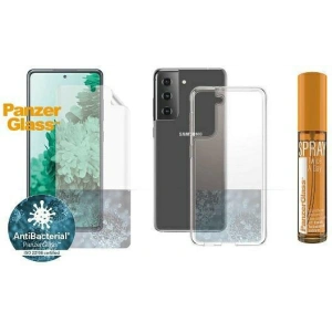 Hurtownia GSM - Set PanzerGlass Start Kit Samsung Galaxy S21 Bildschirmschutz TPU, ClearCase Hülle, Spray 30ml - PZG377 - {ean13} - Hurt