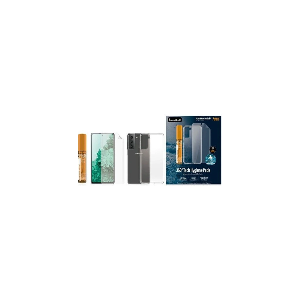 Hurtownia GSM - Készlet PanzerGlass Start Kit Samsung Galaxy S21 TPU képernyővédő, ClearCase tok, 30ml spray - PZG377 - {ean13} - Hurt