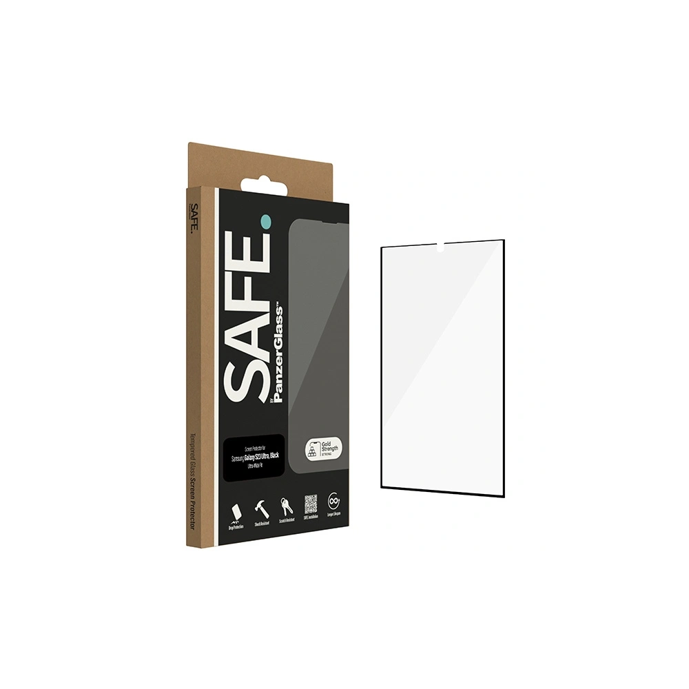 Hurtownia GSM - Tvrdé sklo SAFE od PanzerGlass Samsung Galaxy S23 Ultra Ochranné sklo černé/black SAFE95319 - PZG378 - {ean13} - Hurt
