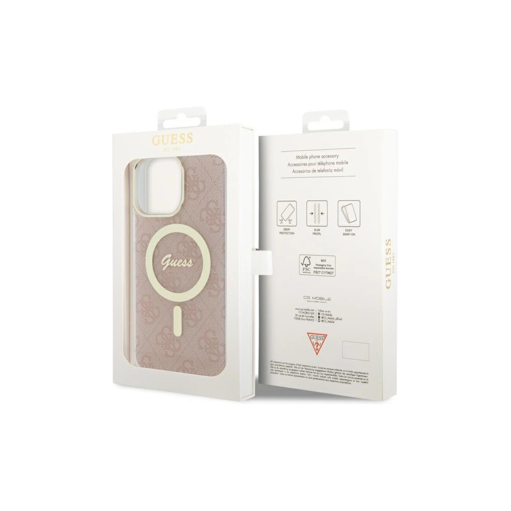 Hurtownia GSM - Etui Guess GUHMP13XH4STP Apple iPhone 13 Pro Max roz/pink hardcase 4G MagSafe - GUE2471 - {ean13} - Hurt