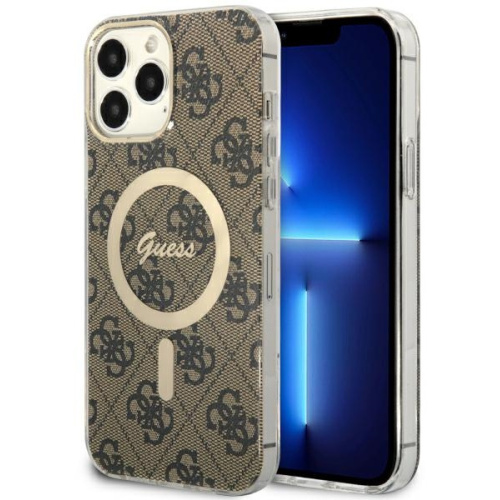 Hurtownia Guess - 3666339126872 - GUE2472 - Etui Guess GUHMP13XH4STW Apple iPhone 13 Pro Max brązowy/brown hardcase 4G MagSafe - B2B homescreen