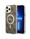 Etui Guess GUHMP13XH4STW Apple iPhone 13 Pro Max hnědý/brown hardcase 4G MagSafe