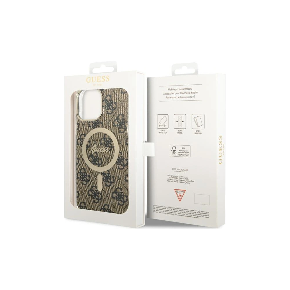 Hurtownia GSM - Etui Guess GUHMP13XH4STW Apple iPhone 13 Pro Max braun/brown hardcase 4G MagSafe - GUE2472 - {ean13} - Hurt