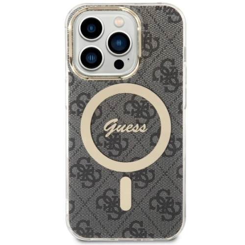 Etui Guess GUHMP14LH4STK Apple iPhone 14 Pro czarny/black hardcase 4G MagSafe