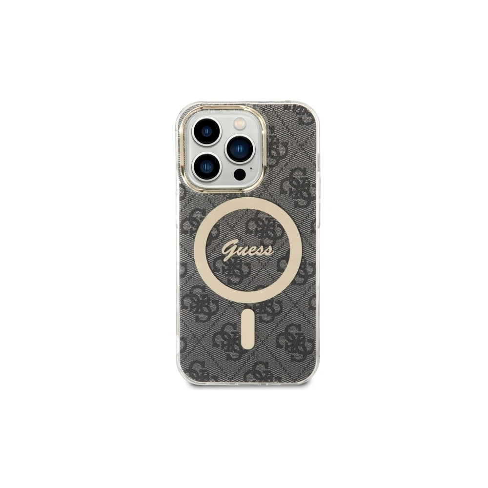 Hurtownia GSM - Etui Guess GUHMP14LH4STK Apple iPhone 14 Pro negru/black hardcase 4G MagSafe - GUE2473 - {ean13} - Hurt