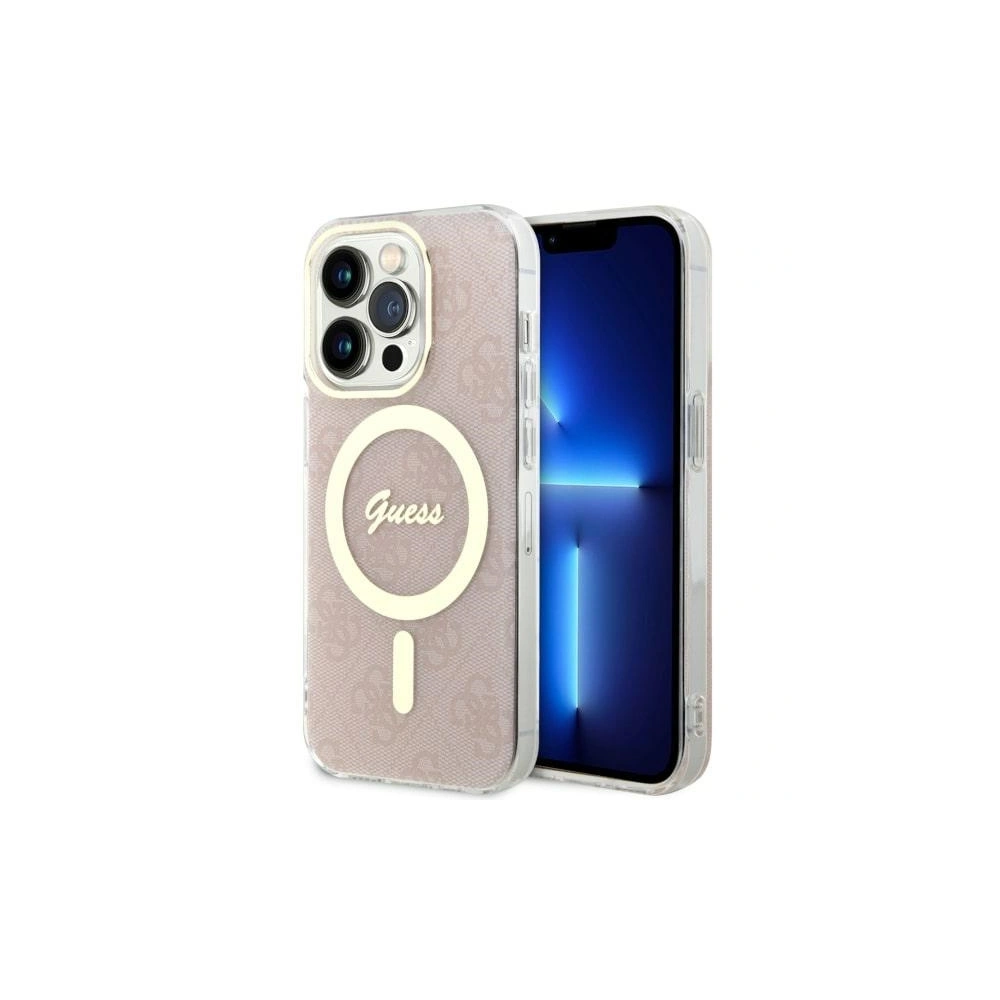 Hurtownia GSM - Etui Guess GUHMP14LH4STP Apple iPhone 14 Pro roz/pink hardcase 4G MagSafe - GUE2474 - {ean13} - Hurt