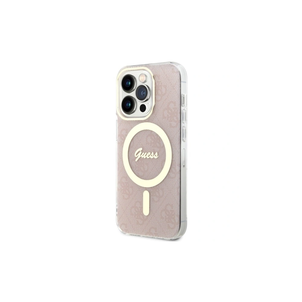Hurtownia GSM - Etui Guess GUHMP14LH4STP Apple iPhone 14 Pro różowy/pink hardcase 4G MagSafe - GUE2474 - {ean13} - Hurt