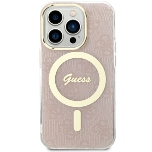 Etui Guess GUHMP14LH4STP Apple iPhone 14 Pro różowy/pink hardcase 4G MagSafe