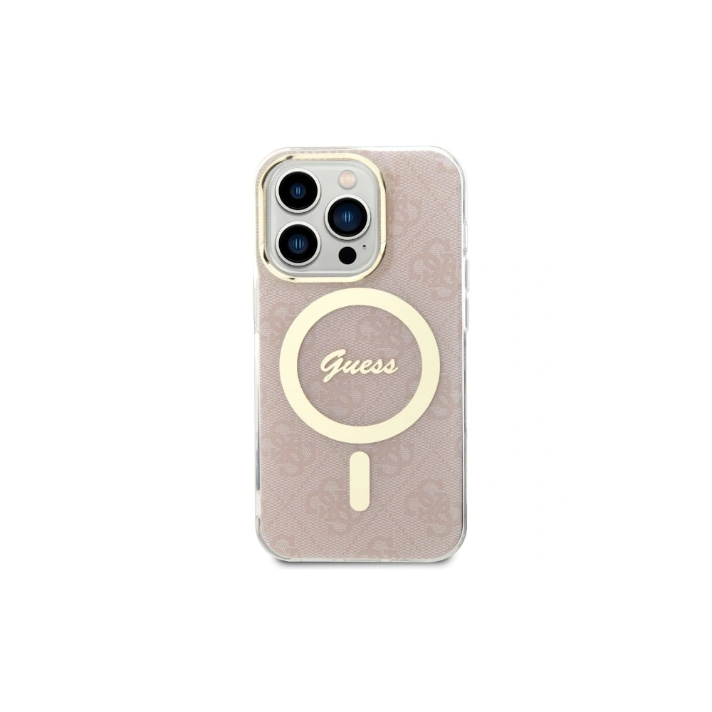 Hurtownia GSM - Etui Guess GUHMP14LH4STP Apple iPhone 14 Pro roz/pink hardcase 4G MagSafe - GUE2474 - {ean13} - Hurt