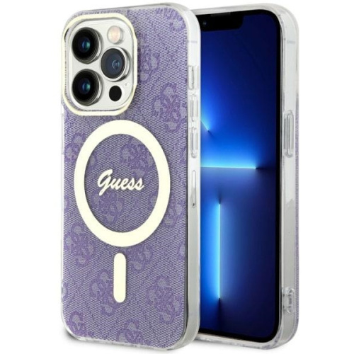 Guess Distributor - 3666339118242 - GUE2475 - Guess GUHMP14LH4STU Apple iPhone 14 Pro purple hardcase 4G MagSafe - B2B homescreen