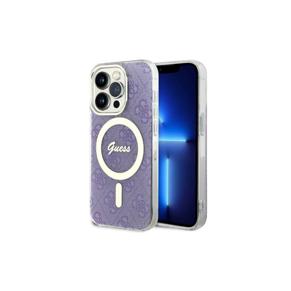 Hurtownia GSM - Etui Guess GUHMP14LH4STU Apple iPhone 14 Pro purpuriu/purple hardcase 4G MagSafe - GUE2475 - {ean13} - Hurt