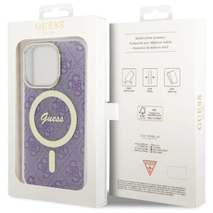 Etui Guess GUHMP14LH4STU Apple iPhone 14 Pro purpurowy/purple hardcase 4G MagSafe