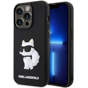 Hurtownia GSM - Etui Karl Lagerfeld KLHCP14X3DRKHNK Apple iPhone 14 Pro Max schwarz/black hardcase Rubber Choupette 3D - KLD1557 - {ean13} - Hurt