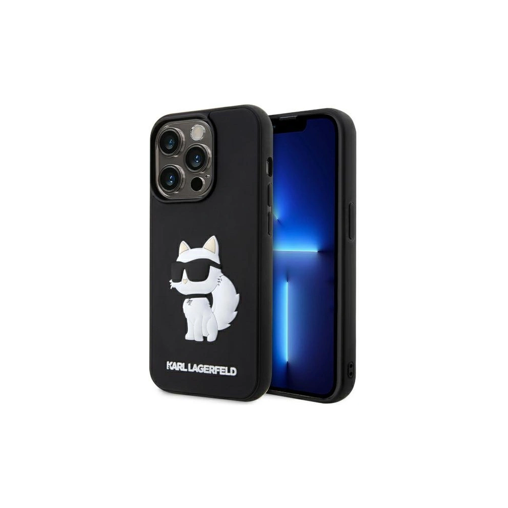 Hurtownia GSM - Etui Karl Lagerfeld KLHCP14X3DRKHNK Apple iPhone 14 Pro Max schwarz/black hardcase Rubber Choupette 3D - KLD1557 - {ean13} - Hurt