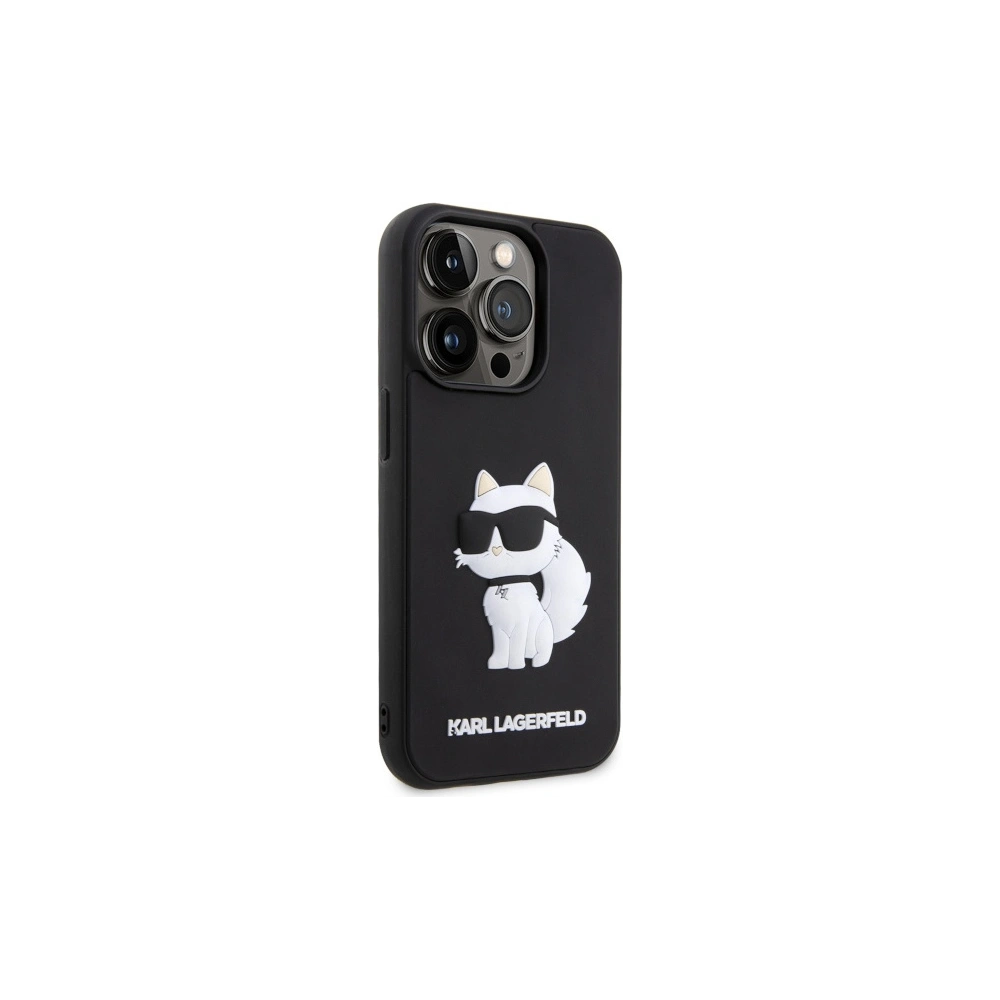 Hurtownia GSM - Etui Karl Lagerfeld KLHCP14X3DRKHNK Apple iPhone 14 Pro Max schwarz/black hardcase Rubber Choupette 3D - KLD1557 - {ean13} - Hurt