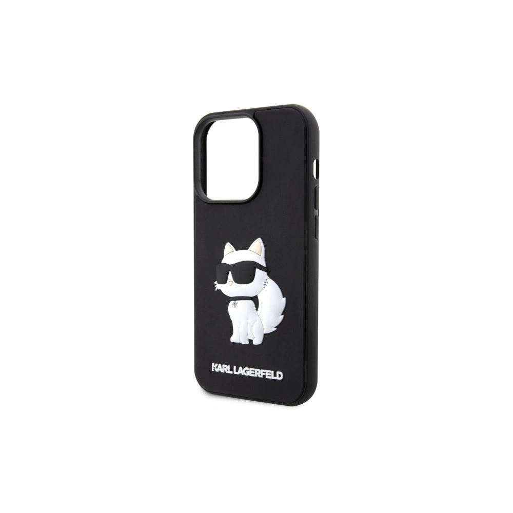 Hurtownia GSM - Etui Karl Lagerfeld KLHCP14X3DRKHNK Apple iPhone 14 Pro Max schwarz/black hardcase Rubber Choupette 3D - KLD1557 - {ean13} - Hurt