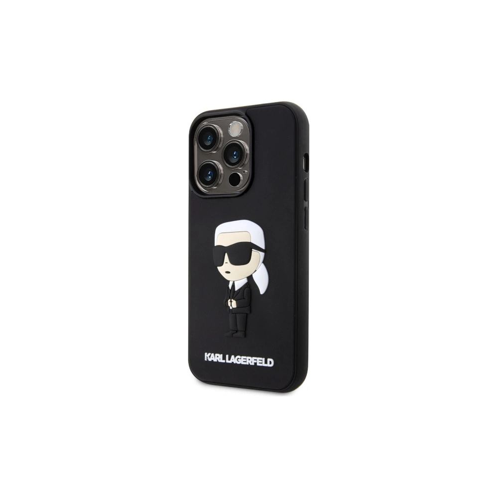 Hurtownia GSM - Etui Karl Lagerfeld KLHCP14X3DRKINK Apple iPhone 14 Pro Max negru/black hardcase Rubber Ikonik 3D - KLD1558 - {ean13} - Hurt