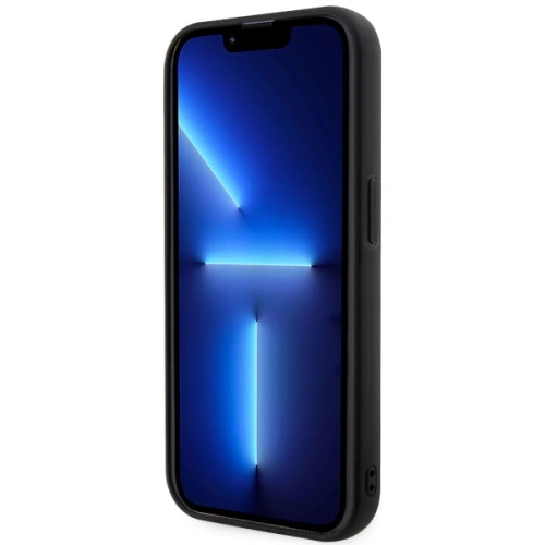 Etui Karl Lagerfeld KLHCP14X3DRKINK Apple iPhone 14 Pro Max czarny/black hardcase Rubber Ikonik 3D